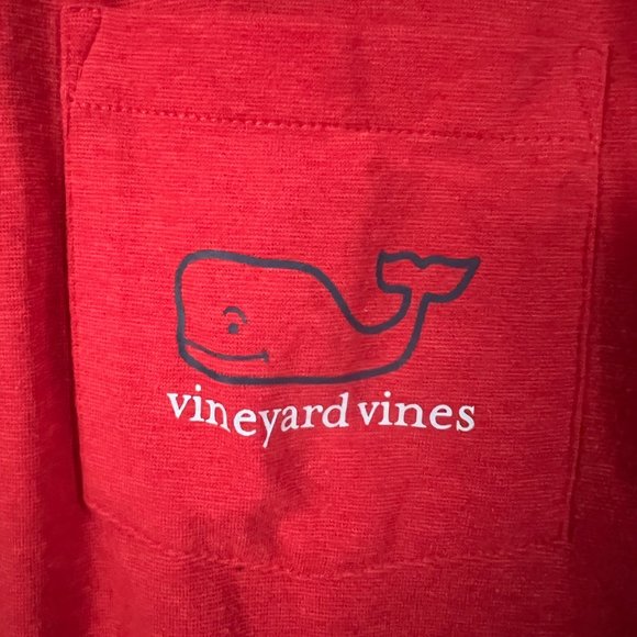 Vinyard Vines - Red Hoodie Tee (Small) - Picture 4 of 6